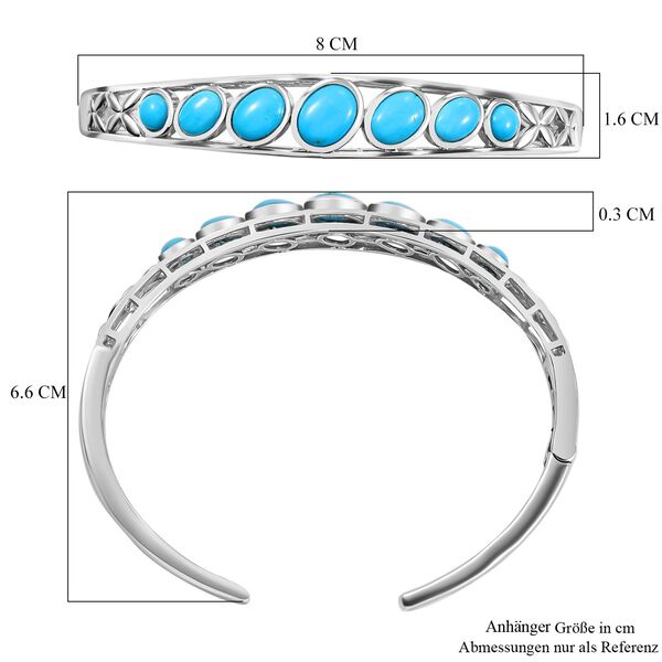 AA Amerikanischer nat&uuml;rlicher Sleeping Beauty T&uuml;rkis Armreif, 19 cm - 5,56 ct. image number 6