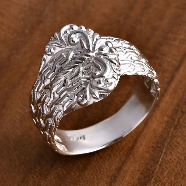 Royal Bali - D Joy 925 Silber Ring (Größe 21.00) ca. 6,38g image number 1