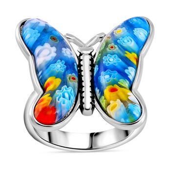 Schmetterlingsring im Murano-Stil