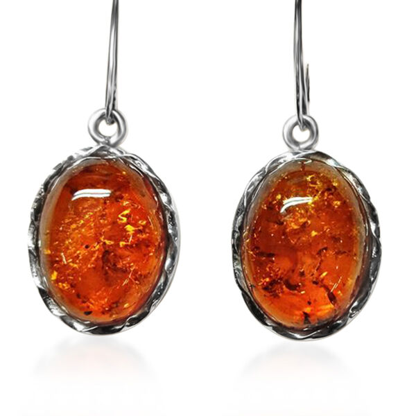 Nat&uuml;rliche, baltische Bernstein Ohrh&auml;nger image number 0