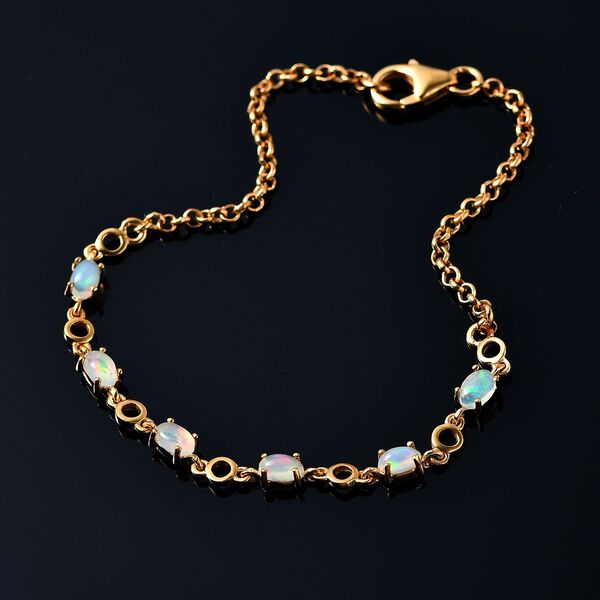Natürliches, äthiopisches Welo Opal-Armband, 19 cm - 0,92 ct. image number 2