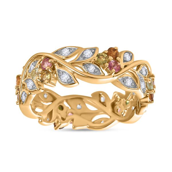 ALLORO AA Multi-Turmalin und Zirkon-Ring - 0.97 ct. image number 8