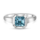Kambodschanischer, blauer Zirkon-Ring, 925 Silber platiniert  ca. 2,71 ct image number 0