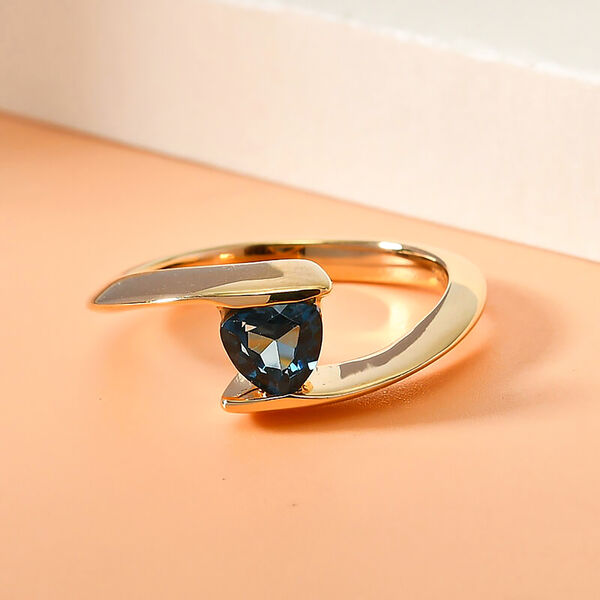 London Blau Topas Ring, ca. 0,58 ct image number 2