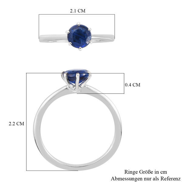 AAA Kyanit Solit&auml;r Ring 925 Silber Platin-&Uuml;berzug image number 7