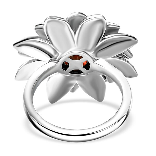 EverTrue roter Granat zweifarbiger Ring - 1 ct. image number 5