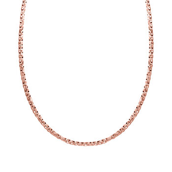 925 Silber ros&eacute;vergoldetKette ca. 60 cm ca. 3,70g