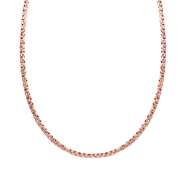 925 Silber ros&eacute;vergoldetKette ca. 60 cm ca. 3,70g