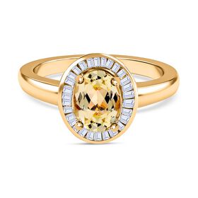 Triphan und Diamant Ring - 1,76 ct,