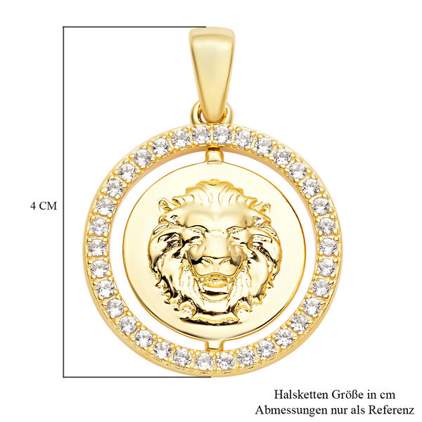 Weißer Zirkon Löwe-Anhänger - 0,63 ct. image number 5