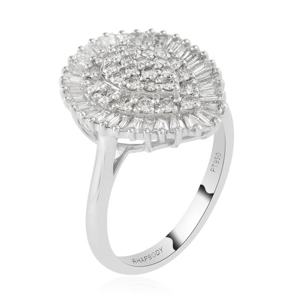 RHAPSODY Diamant-Ring, VS E-F, 950 Platin  ca. 1,08 ct image number 3