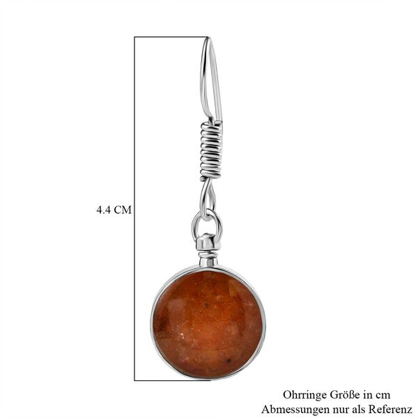 Feueropal Matrix Ohrringe Messing ca. 6.00 ct image number 6