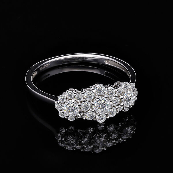 LUXORO IGI zertifizierter SI-GH Labor Diamant Ring in 585 Wei&szlig;gold- 1 ct. image number 2