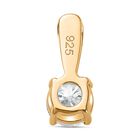 Funkelnde Königin- Moissanit Schmuckset, 925 Silber 750 Gelbgold Vermeil - 1,77 ct. image number 9