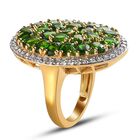 Natürlicher Chromdiopsid und Zirkon-Ring - 6,11 ct. image number 3