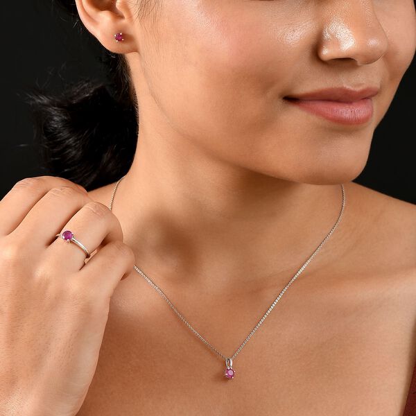 D'Joy afrikanisches Rubin Schmuckset - 1,84 ct. image number 3