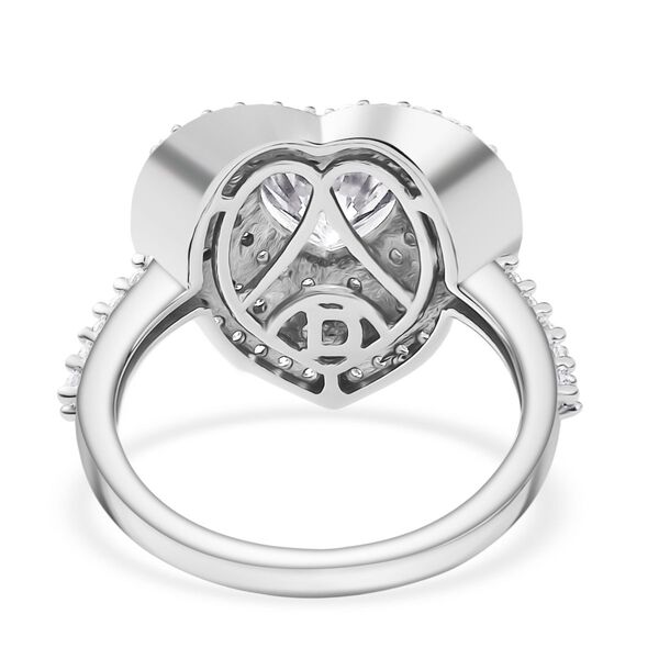 D'Joy Moissanit Ring 925 Silber rhodiniert (Gr&ouml;&szlig;e 17.00) ca. 2,50 ct image number 6