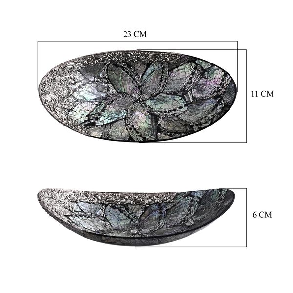 Royal Bali - Abalone Muschel Ovale Dekoschale, 925 Silber image number 6