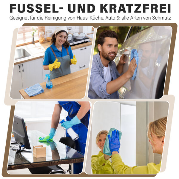 Mikrofaser Reinigungst&uuml;cher, Rolle, 30 St&uuml;ck, dunkelgrau image number 4