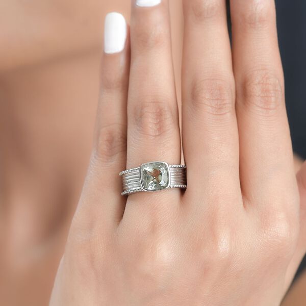 Gr&uuml;ner Amethyst-Ring - 2,20 ct. image number 2