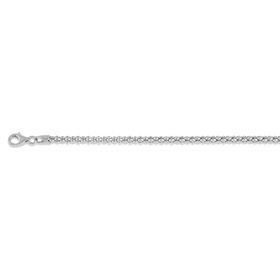 Italienische Coryana Kette, 925 Silber rhodiniert ca. 45 cm+ 5 cm Extender, ca. 7,54g