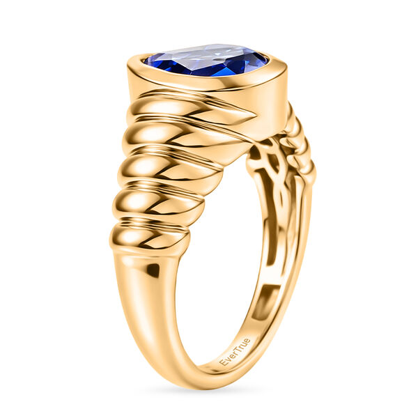 EVER TRUE Tansanit Zirkonia Ring Nickelfreies Messing (Gr&ouml;&szlig;e 16.00) image number 4