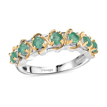 D&rsquo;Joy zweifarbiger Socoto Smaragd Ring - 0,80 ct.