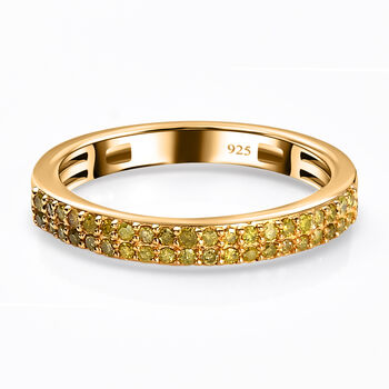 Gelber Diamant-Bandring - 0,25 ct.