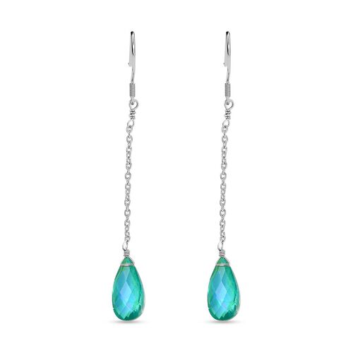 Pfau Quarz Triplette Ohrringe 925 Silber rhodiniert ca. 10,00 ct. image number 0