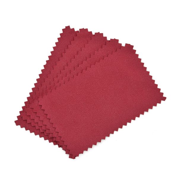 Schmuckorganizer aus Satin mit Stickerei und 5 Premium-Poliertüchern, 20x9cm, Lavendel image number 10