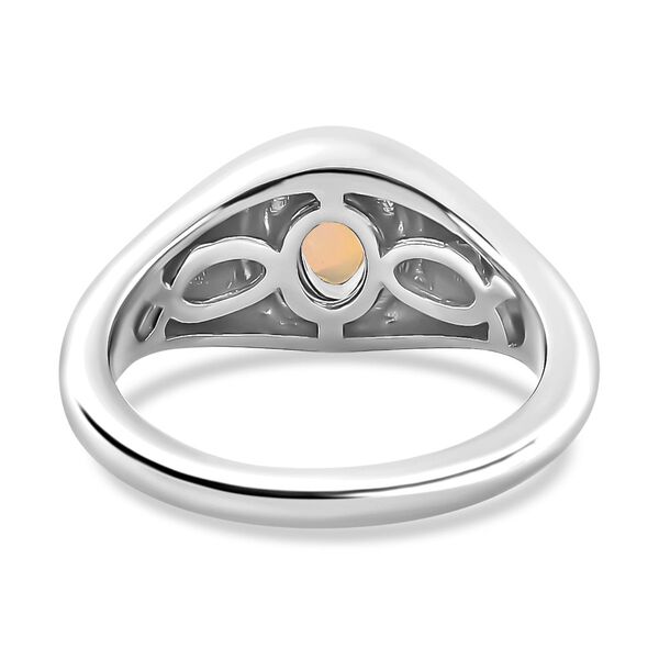 AA nat&uuml;rliches, &auml;thiopisches Welo Opal-Schmuckset, 925 Silber rhodiniert, 1,04 ct. image number 6