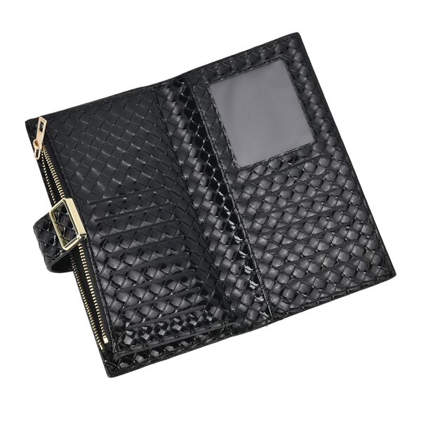 PU-Leder Brieftasche mit RFID-Schutz, schwarz image number 6