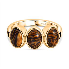 Skript Stein Ring Messing (Größe 17.00) ca. 2,45 ct