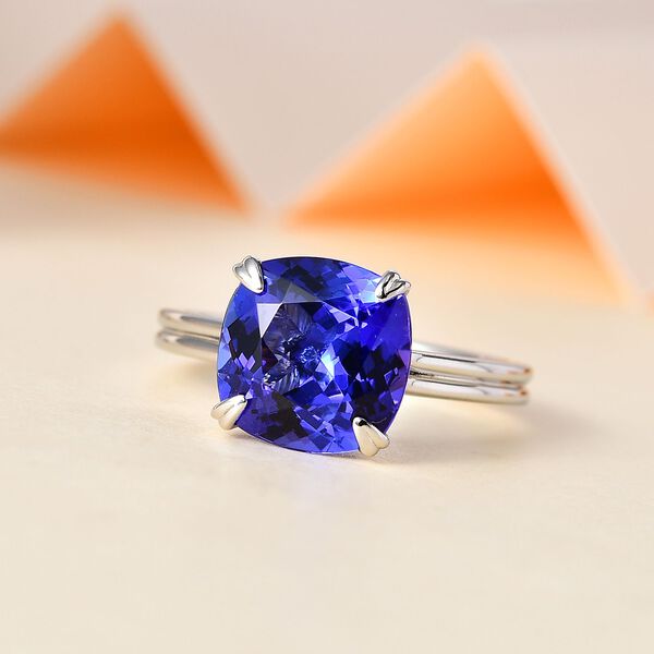 RHAPSODY AAAA Tansanit und VS EF Diamant Ring in 950 Platin - 4,88ct. image number 2