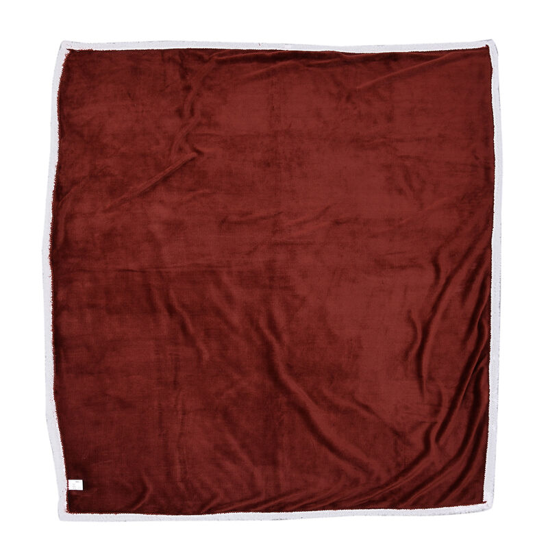 Decke aus Sherpa und Flanell, Größe 150x200 cm, Burgunderrot image number 0