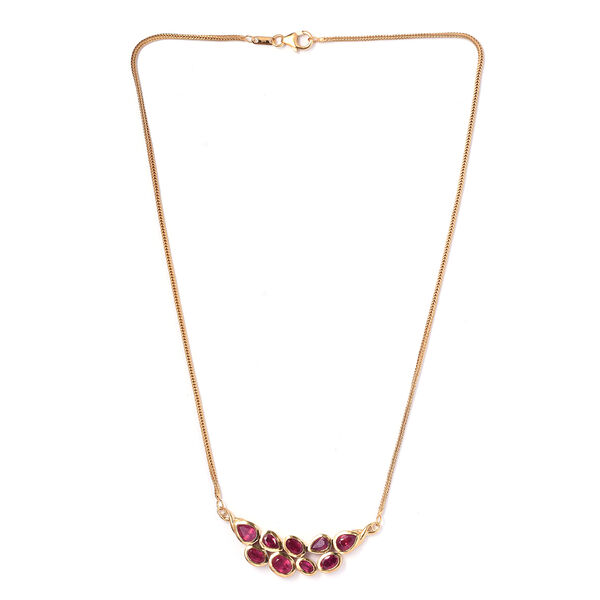 Afrikanische Rubin-Halskette in Silber image number 4