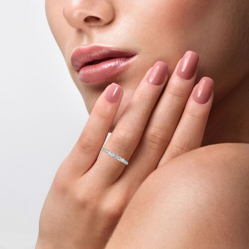 LUSTRO STELLA - Weißer Zirkonia-Ring, 925 Silber rhodiniert - 1,35 ct. image number 1