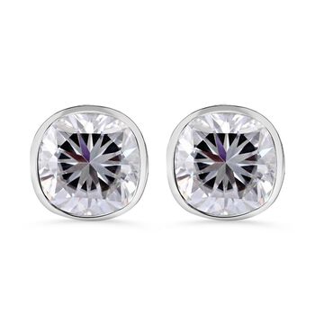 Moissanit Ohrringe 925 Silber rhodiniert ca. 3,18 ct.