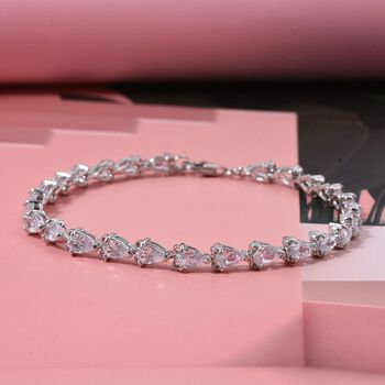 LUSTRO STELLA wei&szlig;es Zirkonia 18cm Armband