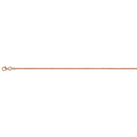 Italianische Funkel-Armband, ca. 19 cm, 925 Silber rosévergoldet