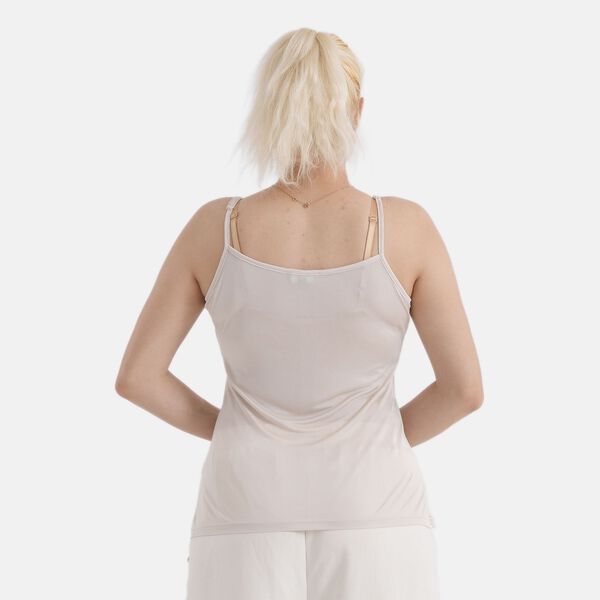  La Marey Mulberry silk vest- Khaki - Small image number 2