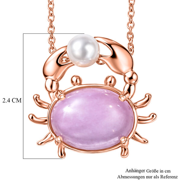 EverTrue Kunzit und S&uuml;&szlig;wasser Perle Anh&auml;nger mit 50cm Kette image number 6