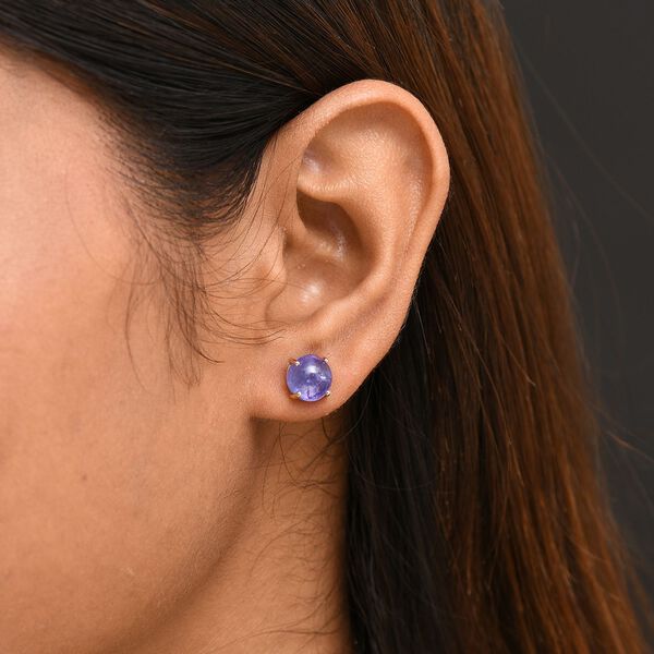 AAA Tansanit Ohrringe in 375 Gold - 5,76 ct. image number 3