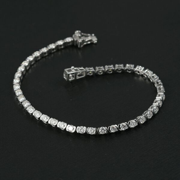 D’joy Moissanit Armband ca. 19 cm 925 Silber rhodiniert ca. 5.08 ct image number 1