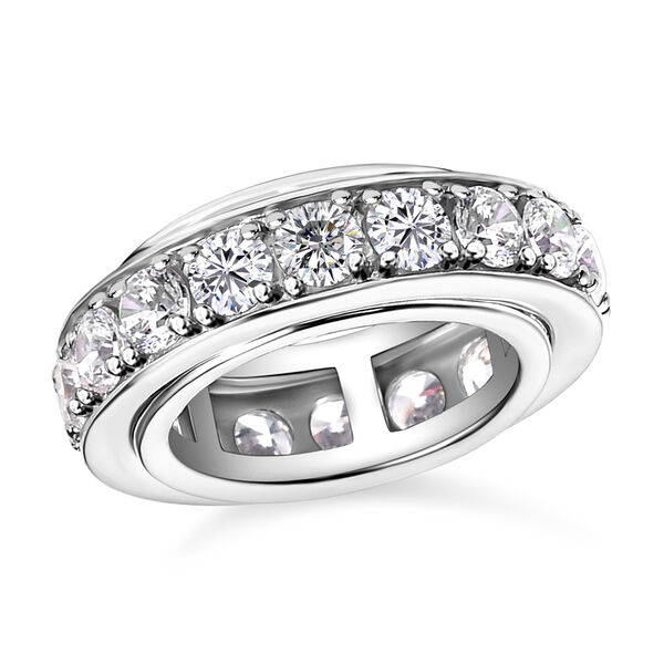 Weißer Zirkonia Spinning-Ring - 8,10 ct. image number 4