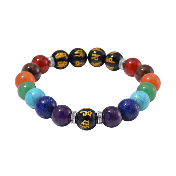 Mehrfarbig Edelsteine Schmuckset Reiner Edelstahl image number 4