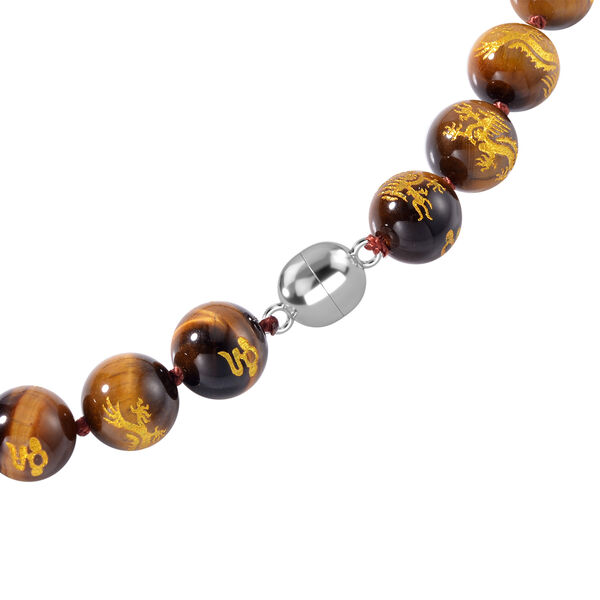 Gelbe Tigerauge-Halskette, 50 cm - 335 ct. image number 3