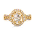 New York Kollektion - Nat&uuml;rlicher gelber Diamant VS-SI Ring, 585 Gold (Gr&ouml;&szlig;e 17.00) ca. 1.00 ct