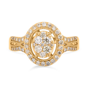 New York Kollektion - Nat&uuml;rlicher gelber Diamant VS-SI Ring, 585 Gold (Gr&ouml;&szlig;e 17.00) ca. 1.00 ct