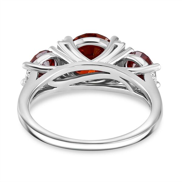 Roter und wei&szlig;er Moissanit-Ring - 3,21 ct. image number 5